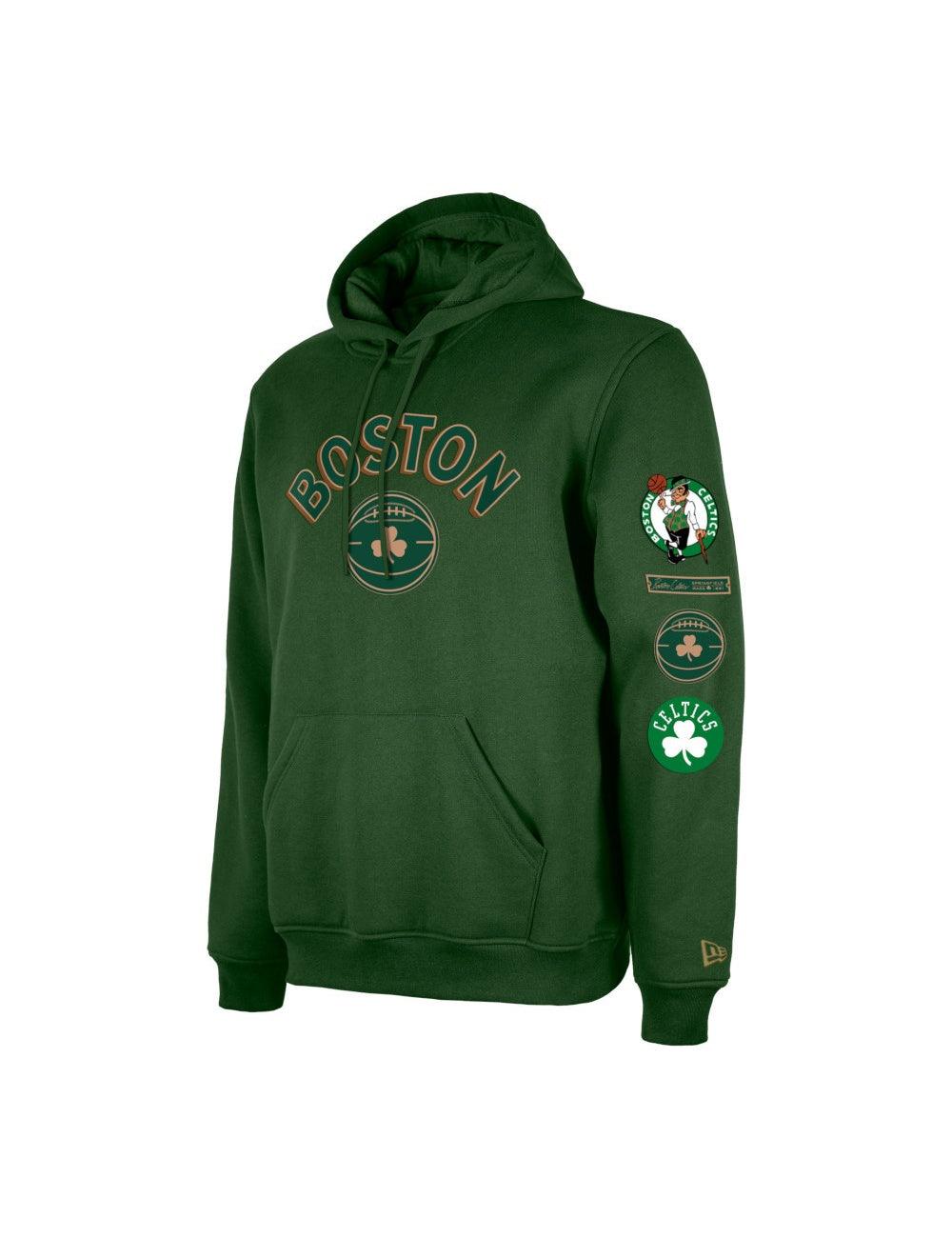 Boston Celtics New Era NBA 24 City Edition Hoodie Jumper - Green