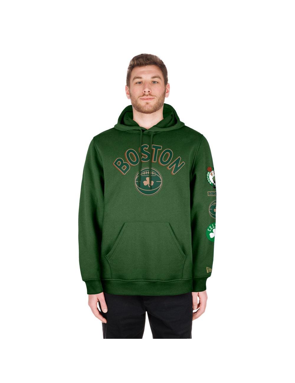 Boston Celtics New Era NBA 24 City Edition Hoodie Jumper - Green