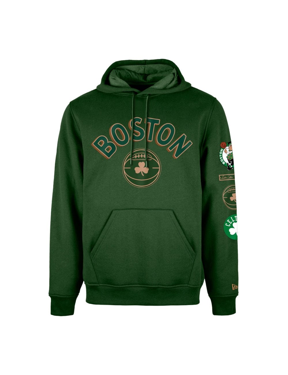 Boston Celtics New Era NBA 24 City Edition Hoodie Jumper - Green