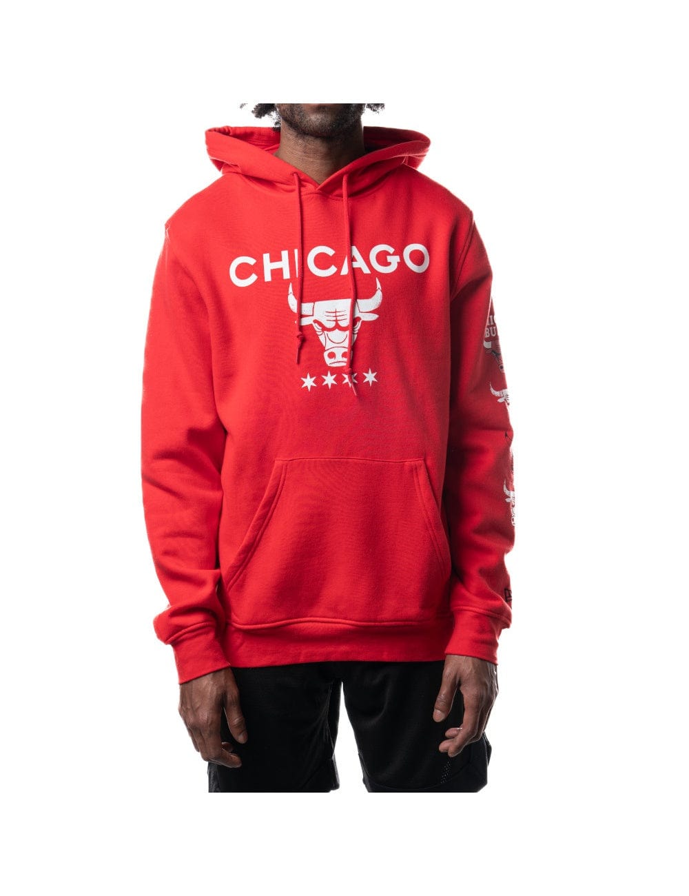 Chicago Bulls New Era NBA 24 City Edition Hoodie Jumper - Red