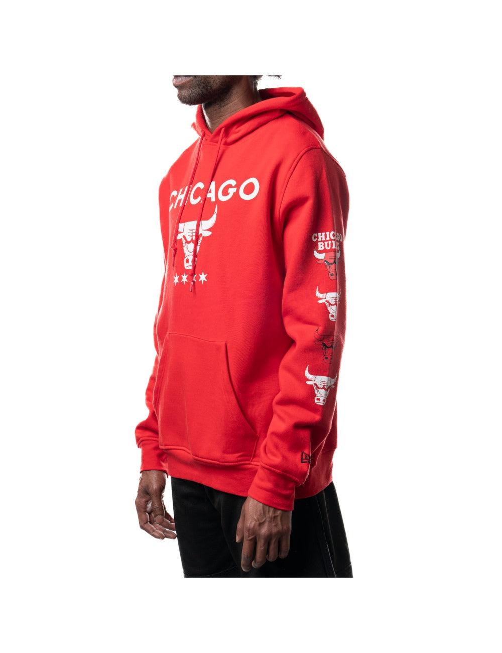 Chicago Bulls New Era NBA 24 City Edition Hoodie Jumper - Red