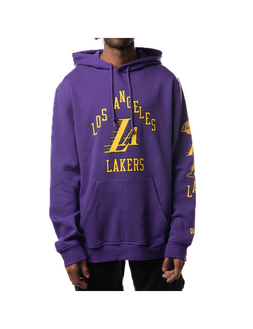 Los Angeles Lakers New Era NBA 24 City Edition Hoodie Jumper - Purple