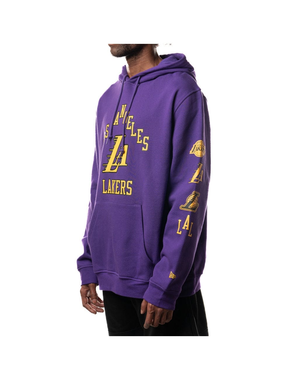 Los Angeles Lakers New Era NBA 24 City Edition Hoodie Jumper - Purple