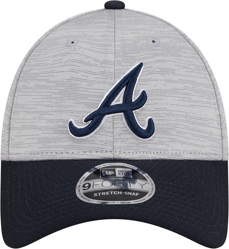 Atlanta Braves New Era MLB Team Active Digi-Tech 9FORTY Snapback Hat - Graphite Grey