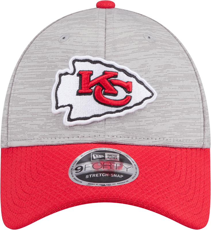 Kansas City Chiefs New Era NFL Team Active Digi-Tech 9FORTY Snapback Hat - Graphite Grey
