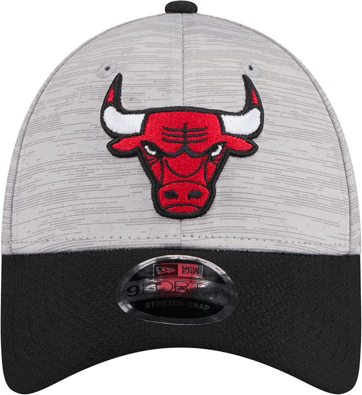 Chicago Bulls New Era NBA Team Active Digi-Tech 9FORTY Snapback Hat - Graphite Grey