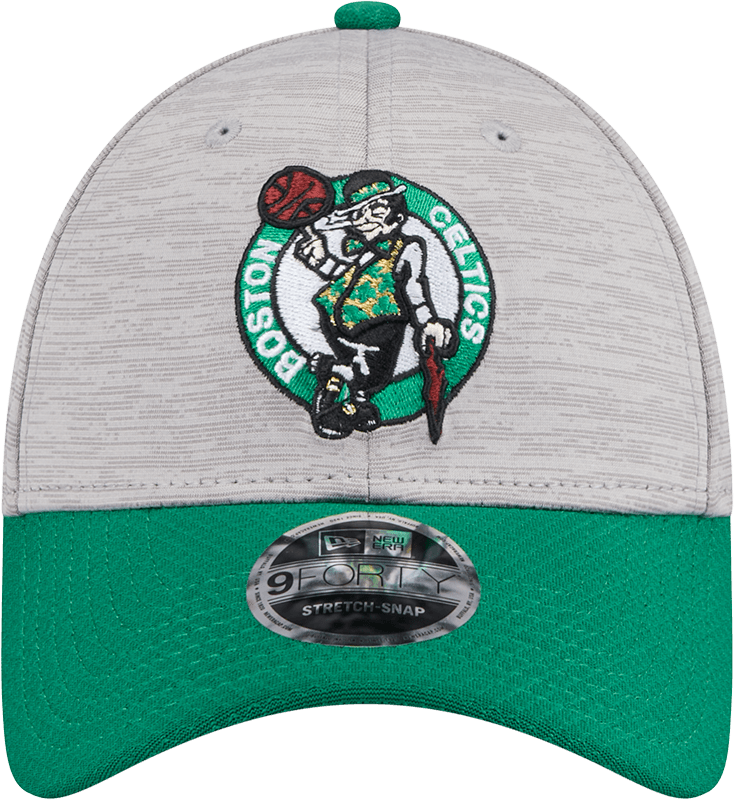 Boston Celtics New Era NBA Team Active Digi-Tech 9FORTY Snapback Hat - Graphite Grey