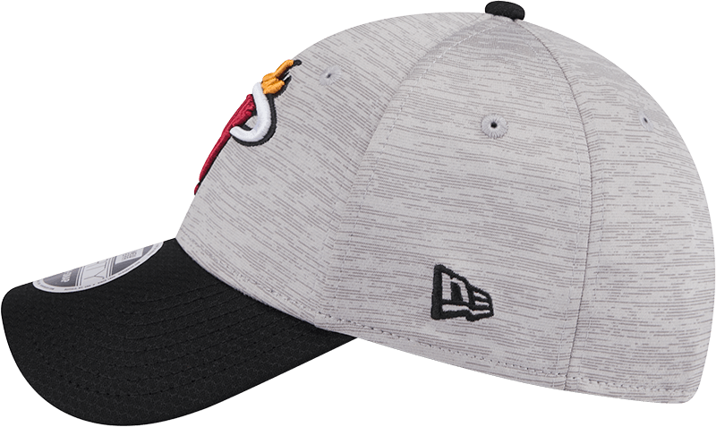 Miami Heat New Era NBA Team Active Digi-Tech 9FORTY Snapback Hat - Graphite Grey
