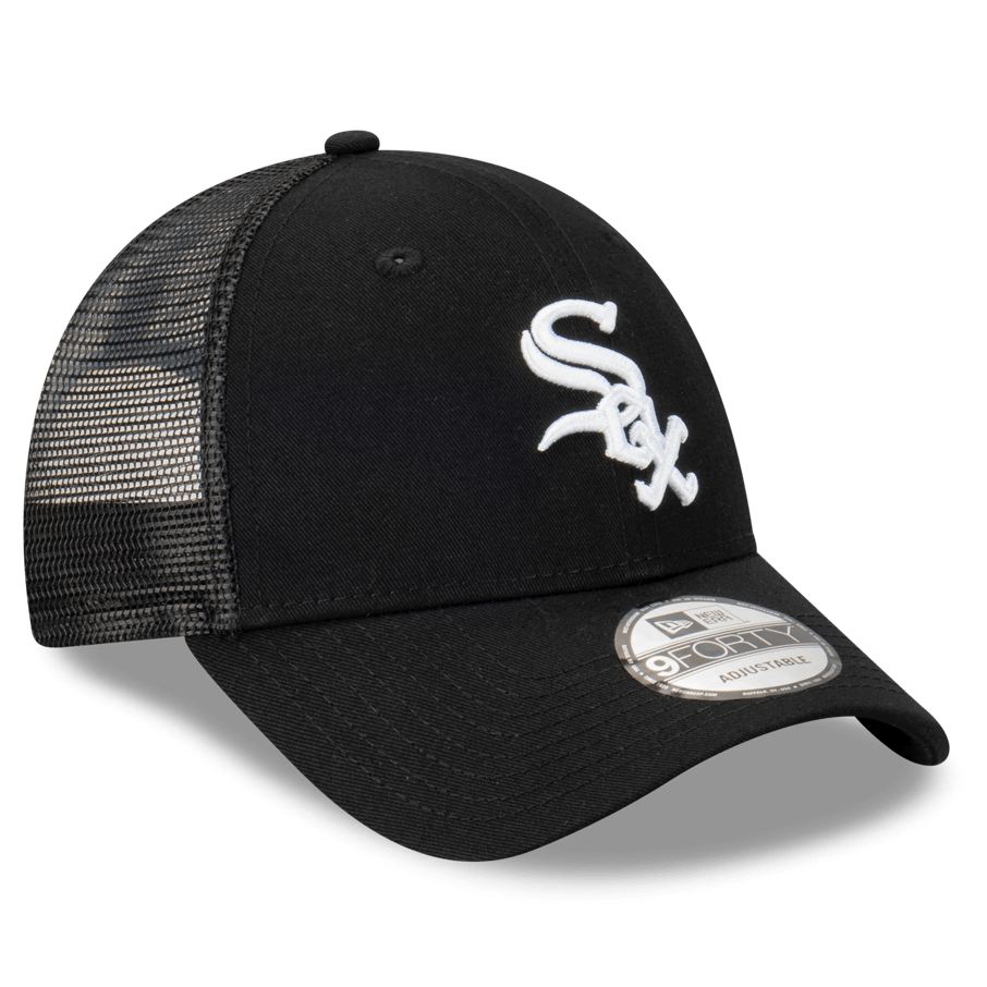 Chicago White Sox New Era MLB Team Trucker 9FORTY Snapback Hat - Black