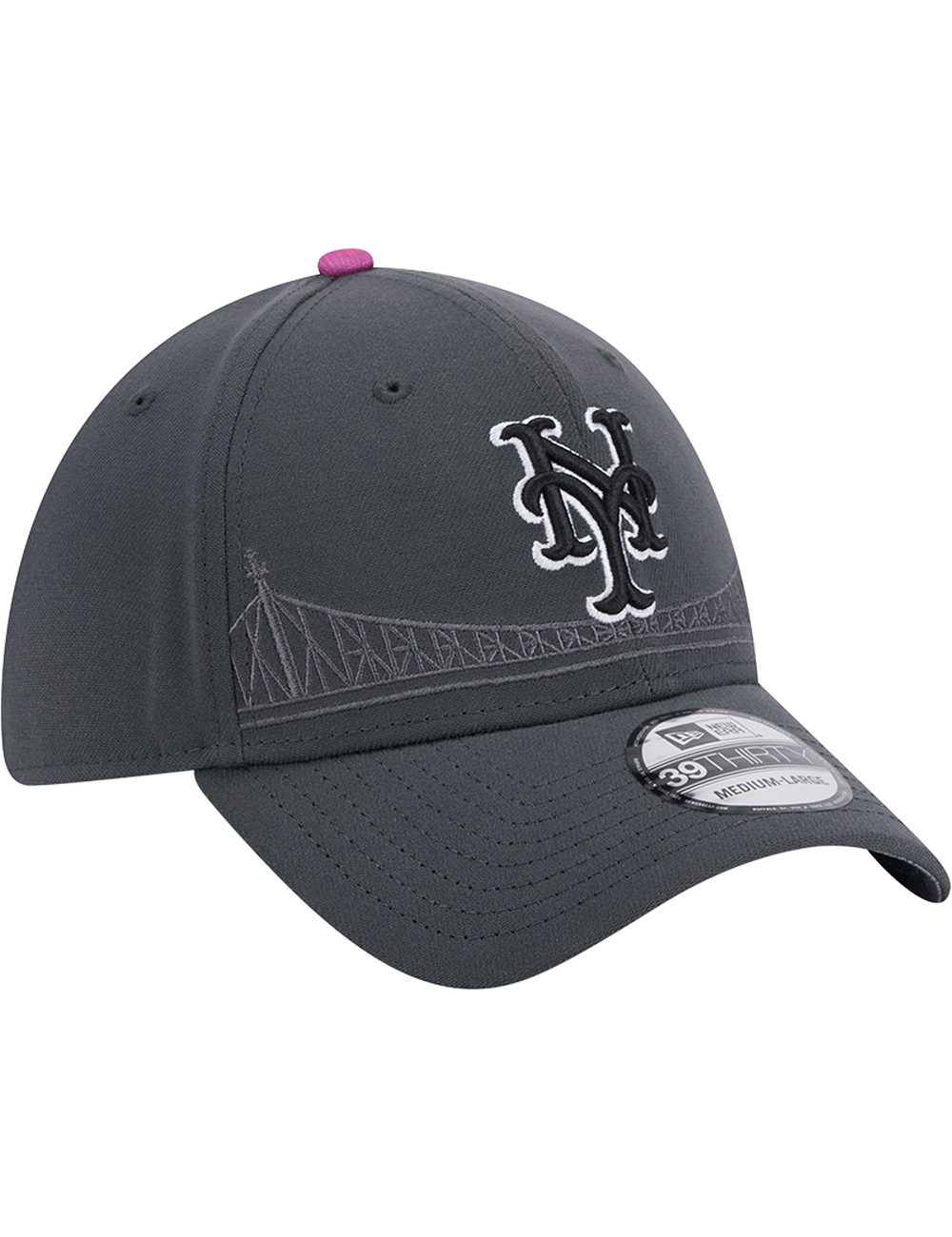 New York Mets New Era MLB City Connect 39THIRTY Stretch-Fit Hat - Graphite