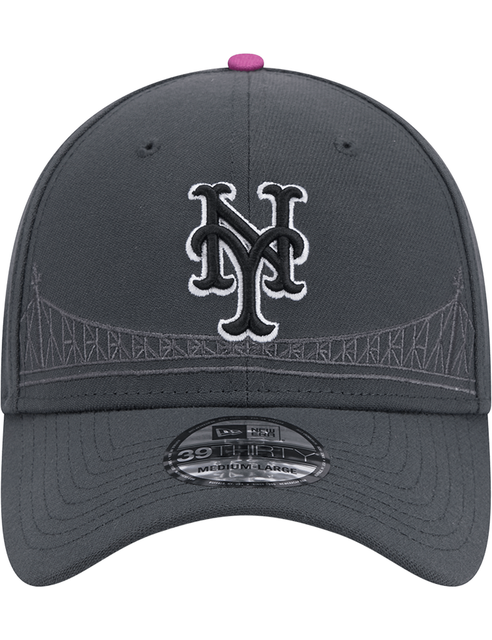 New York Mets New Era MLB City Connect 39THIRTY Stretch-Fit Hat - Graphite