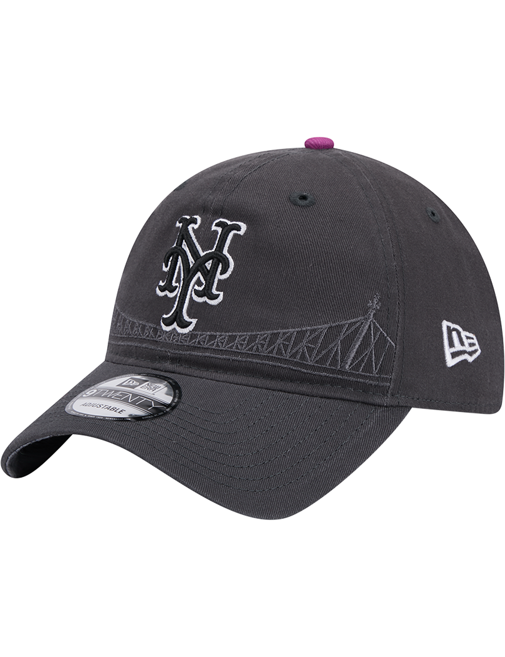 New York Mets New Era MLB City Connect 9TWENTY Strapback Hat - Graphite