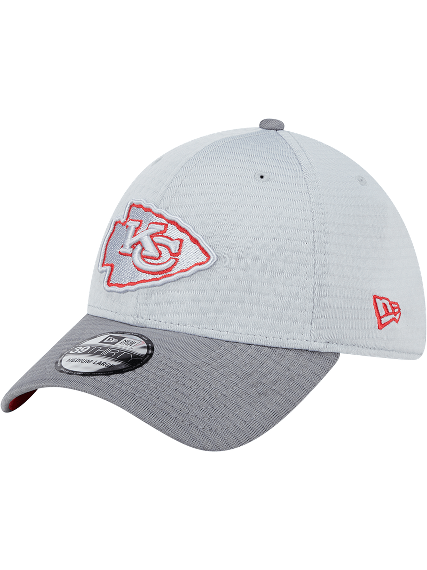 Kansas City Chiefs New Era NFL 24 Training 39THIRTY Stretch-Fit Hat - Grey