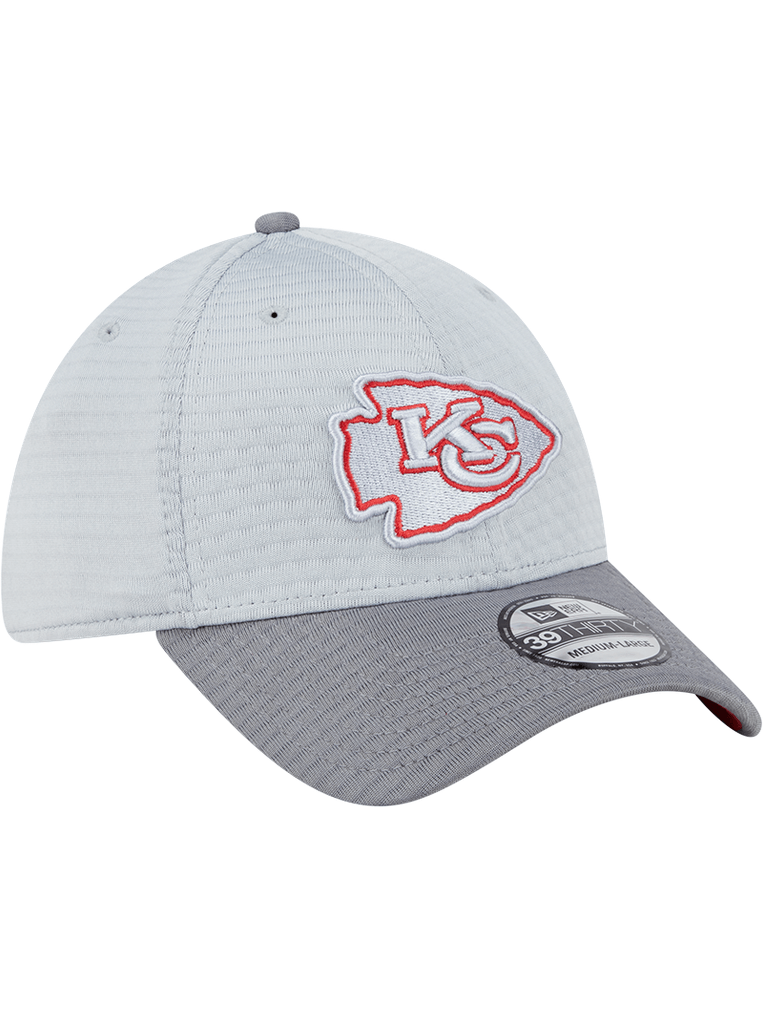 Kansas City Chiefs New Era NFL 24 Training 39THIRTY Stretch-Fit Hat - Grey