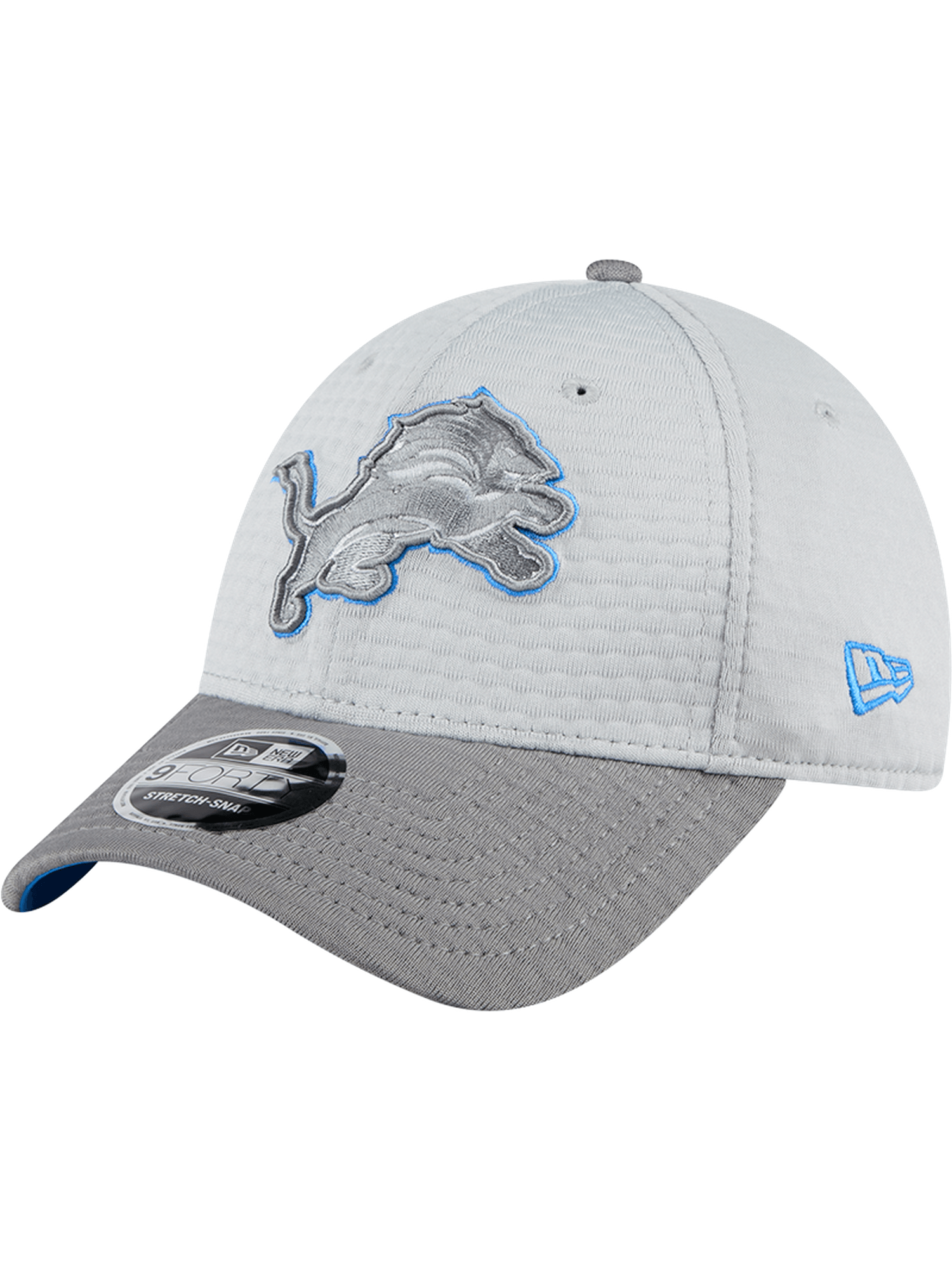 Detroit Lions New Era NFL 24 Training 9FORTY Stretch-Snapback Hat - Grey
