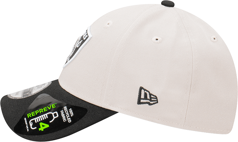 Las Vegas Raiders New Era NFL Team 2 Tone Repreve 9FORTY Strapback Hat - Stone