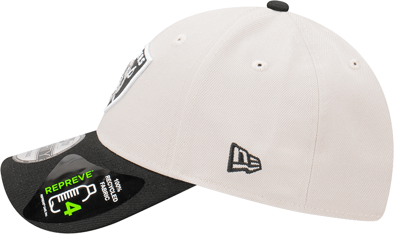 Youths Las Vegas Raiders New Era NFL Team 2 Tone Repreve 9FORTY Strapback Hat - Stone