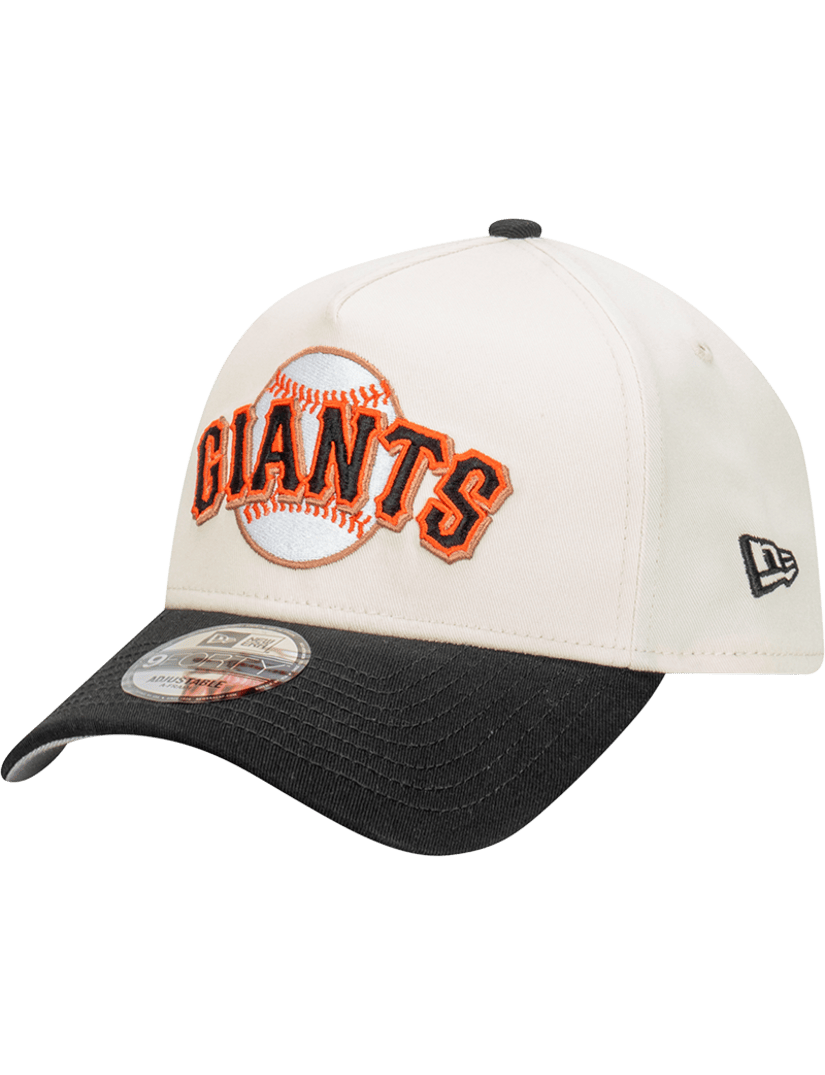 San Francisco Giants New Era MLB Baseball Patch 9FORTY A-Frame Snapback - Chrome