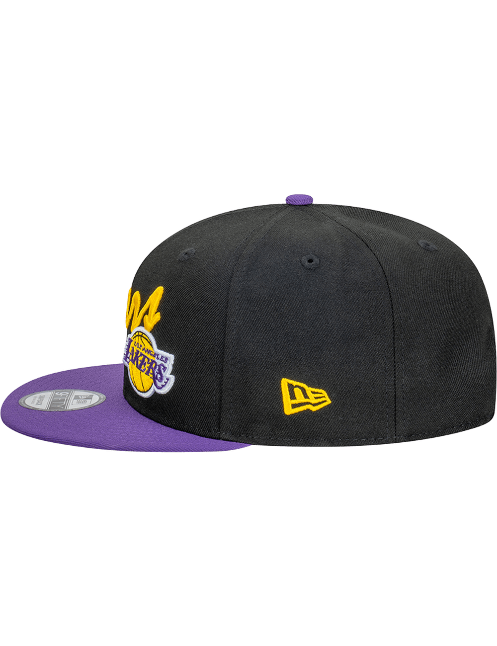 Los Angeles Lakers New Era NBA Vintage Script 9FIFTY Snapback Hat - Black