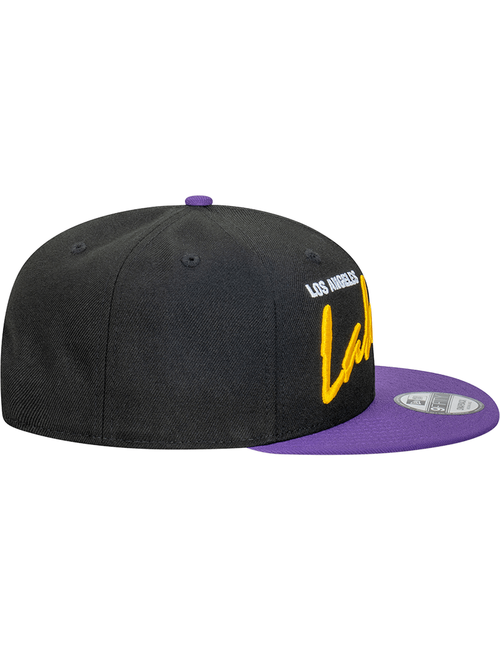 Los Angeles Lakers New Era NBA Vintage Script 9FIFTY Snapback Hat - Black