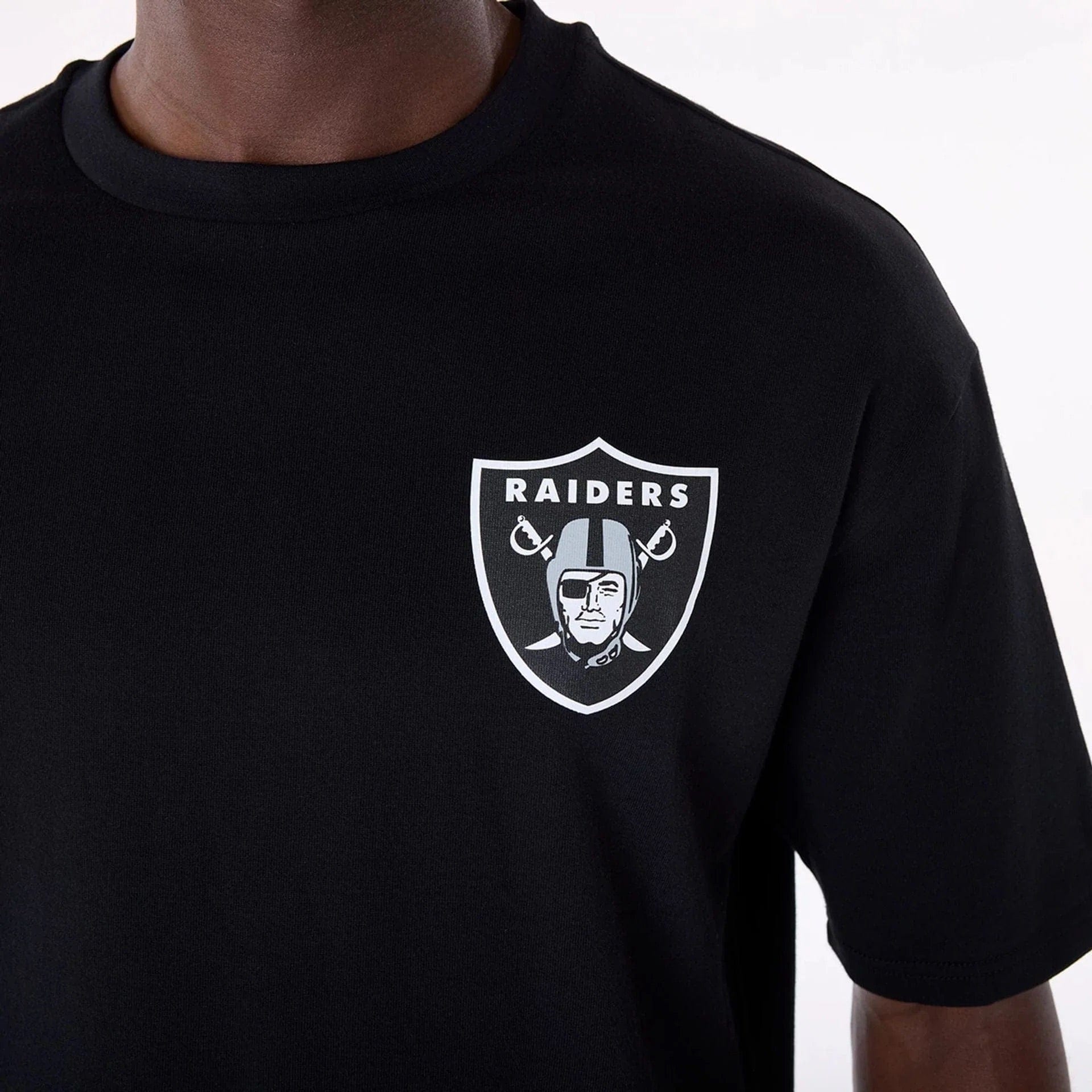 Las Vegas Raiders New Era NFL Graphic Hit Oversized T-Shirt - Black