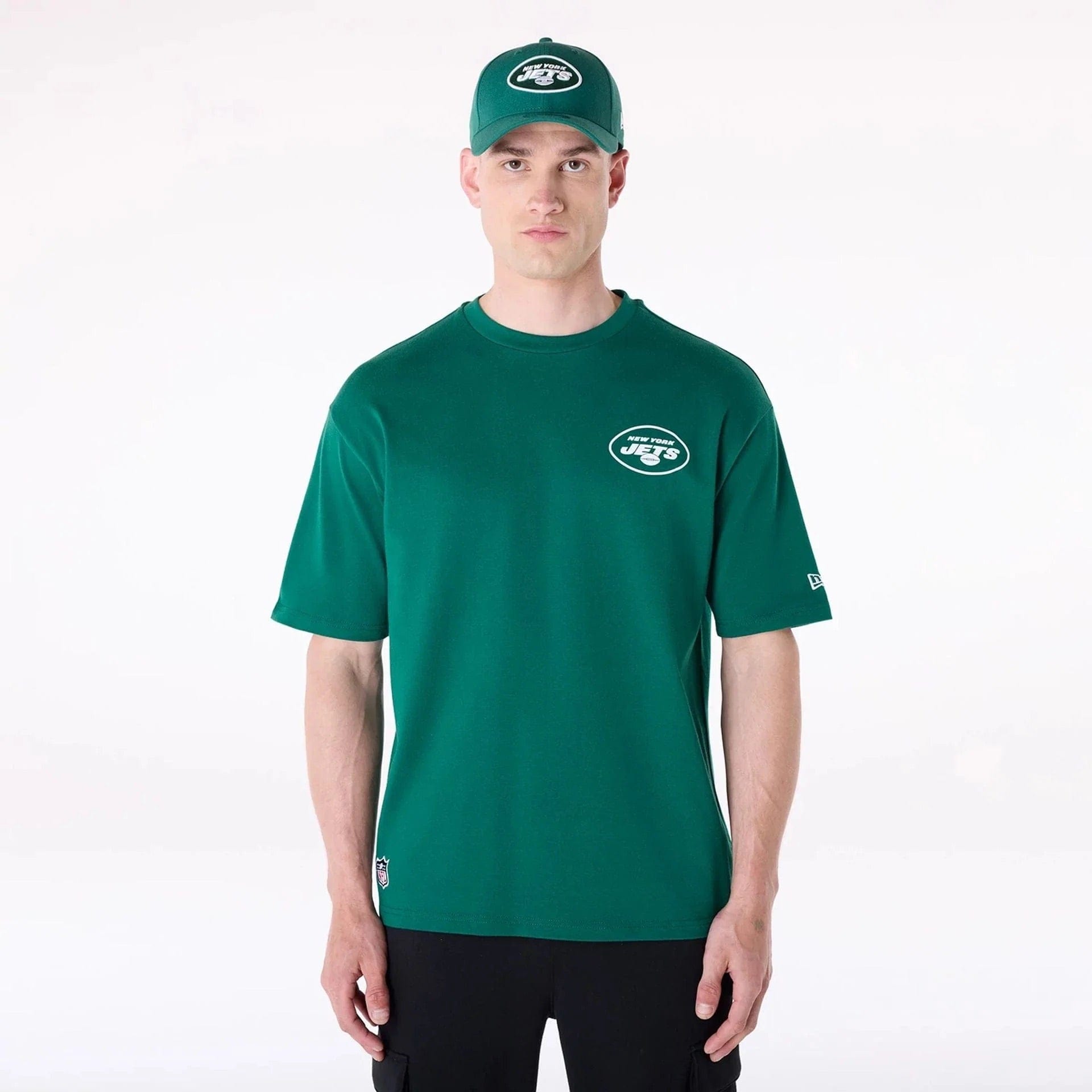 New York Jets New Era NFL Graphic Hit Oversized T-Shirt - Green