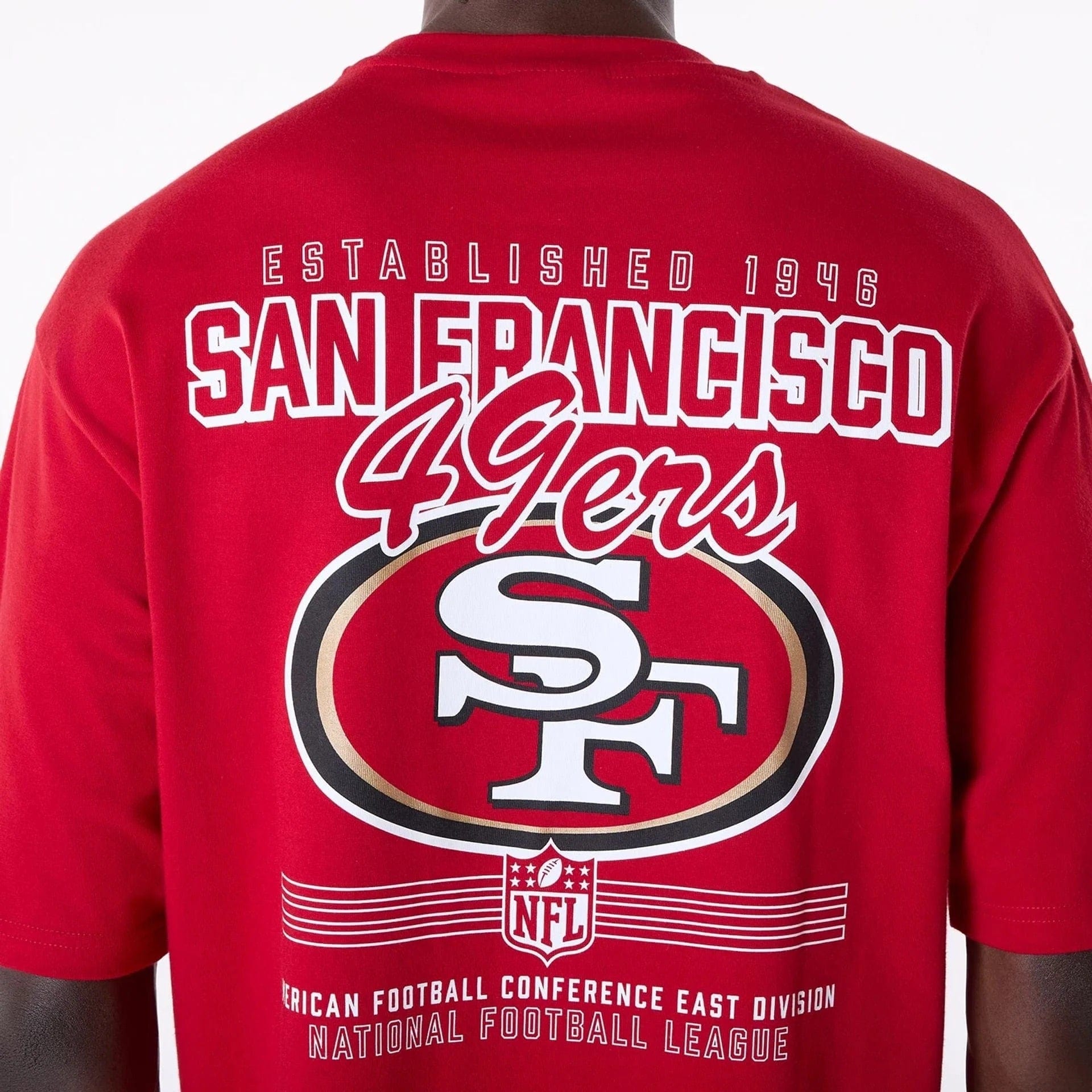 San Francisco 49ers New Era NFL Graphic Hit Oversized T-Shirt - Red