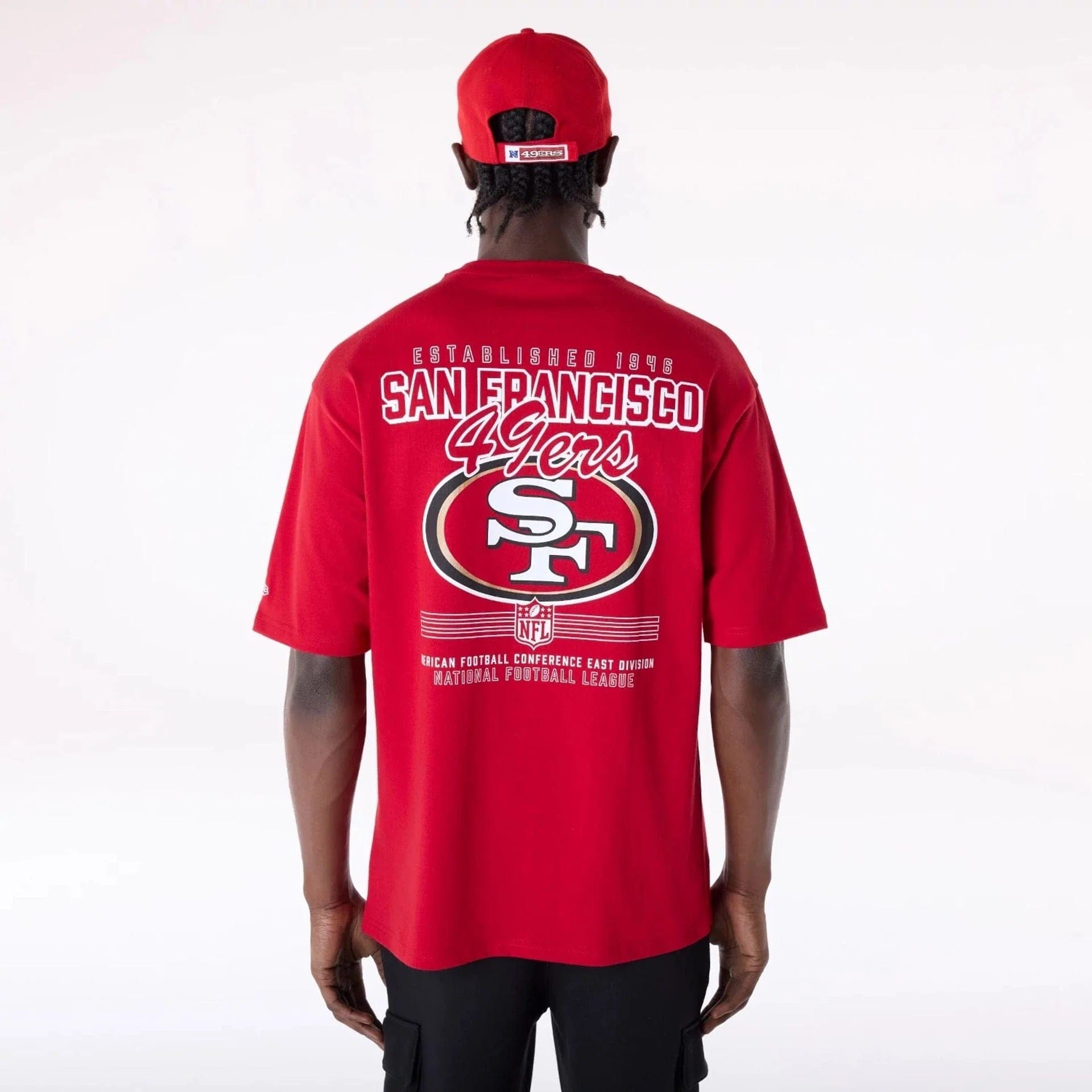 San Francisco 49ers New Era NFL Graphic Hit Oversized T-Shirt - Red