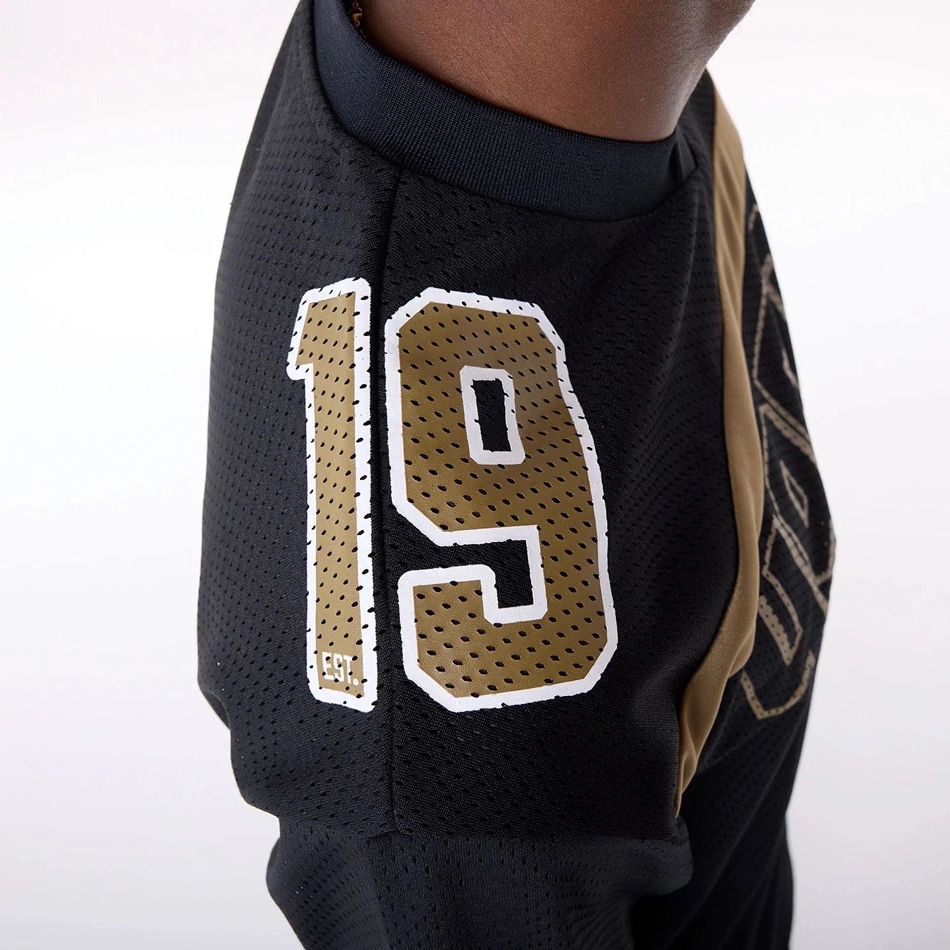San Francisco 49ers New Era NFL Fan Mesh Print Replica Jersey - Black