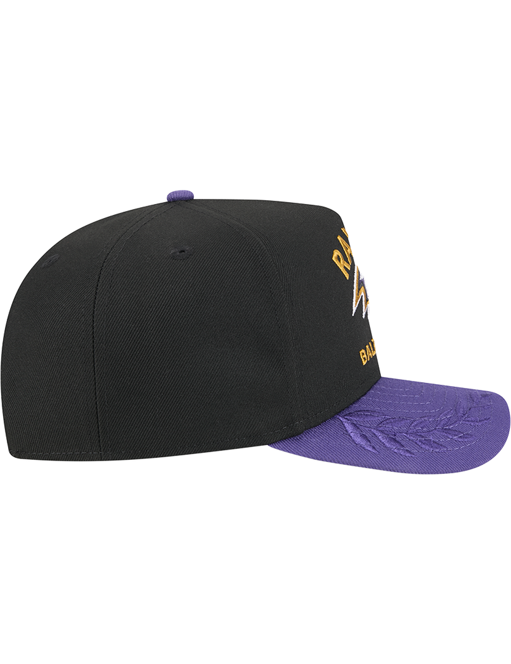 Baltimore Ravens New Era NFL 25 Draft Pre-Curved 9FIFTY A-Frame Snapback Hat - Black