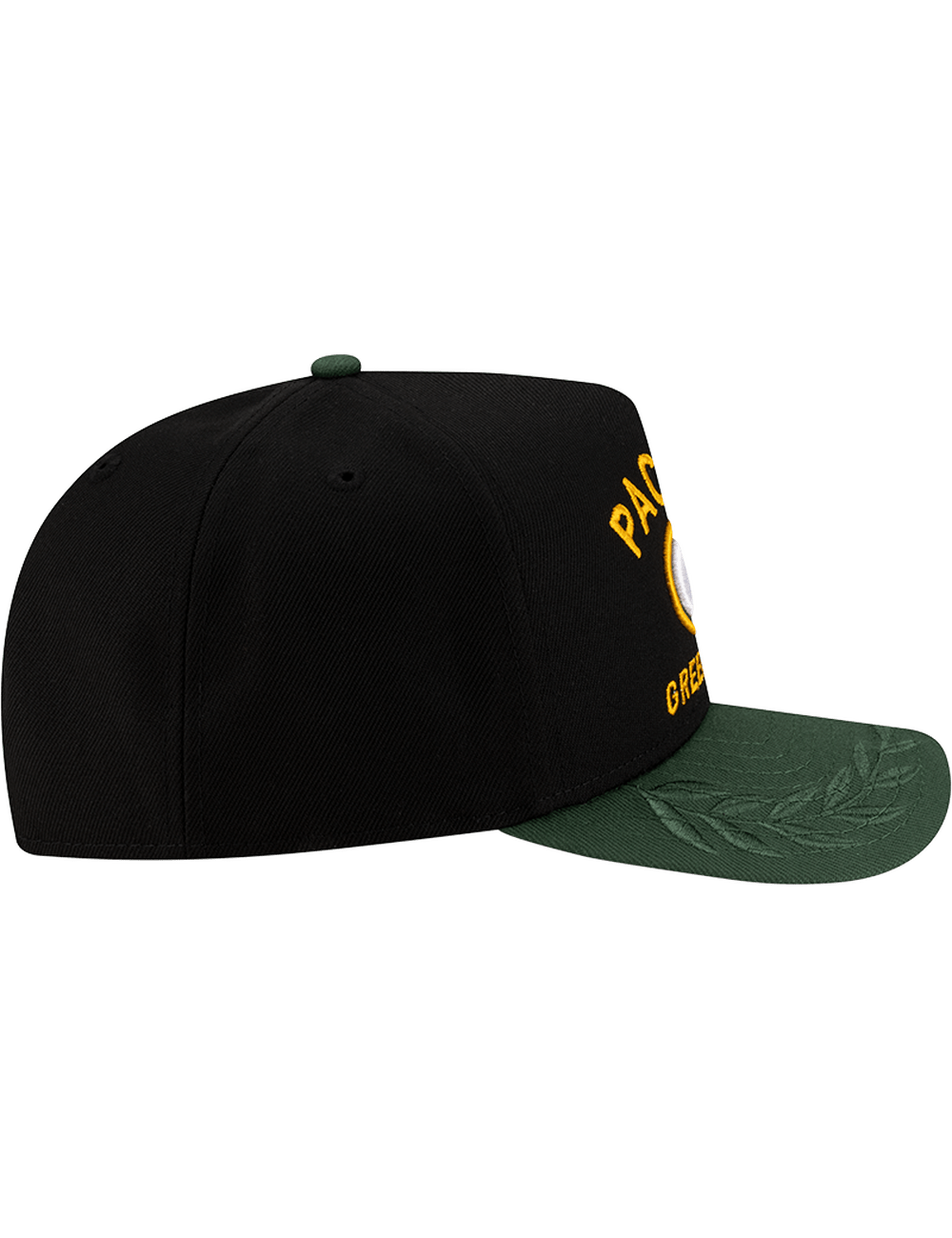 Green Bay Packers New Era NFL 25 Draft Pre-Curved 9FIFTY A-Frame Snapback Hat - Black