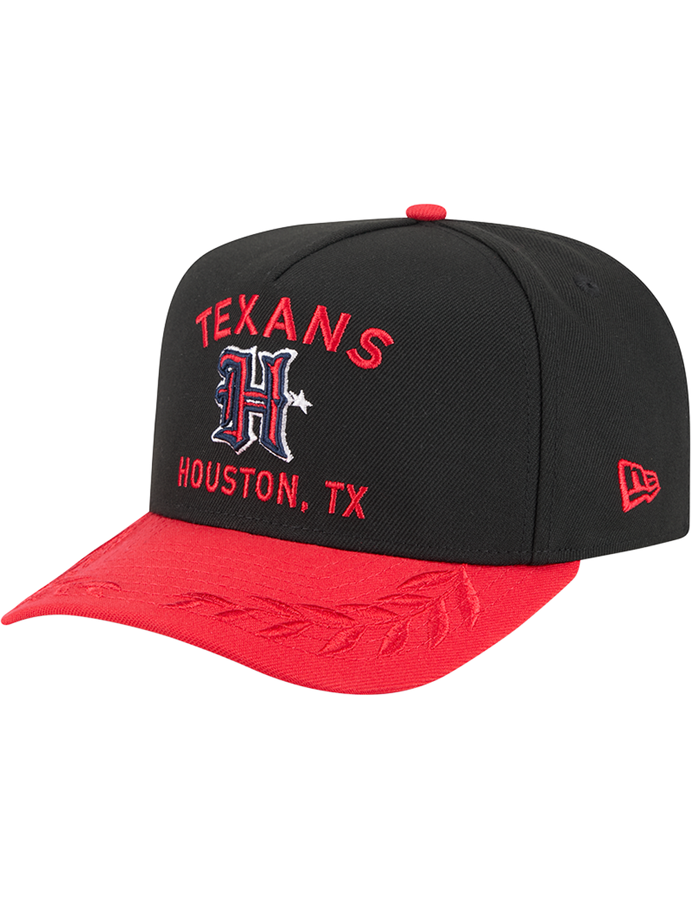 Houston Texans New Era NFL 25 Draft Pre-Curved 9FIFTY A-Frame Snapback Hat - Black