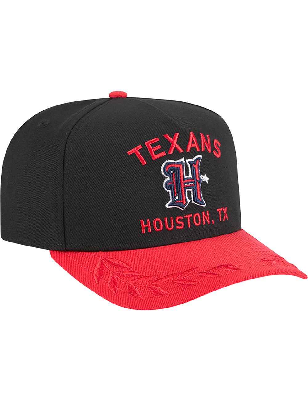 Houston Texans New Era NFL 25 Draft Pre-Curved 9FIFTY A-Frame Snapback Hat - Black