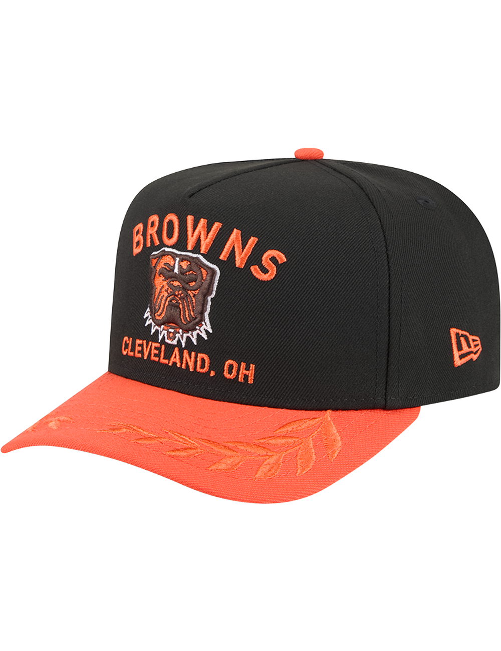 Cleveland Browns New Era NFL 25 Draft Pre-Curved 9FIFTY A-Frame Snapback Hat - Black