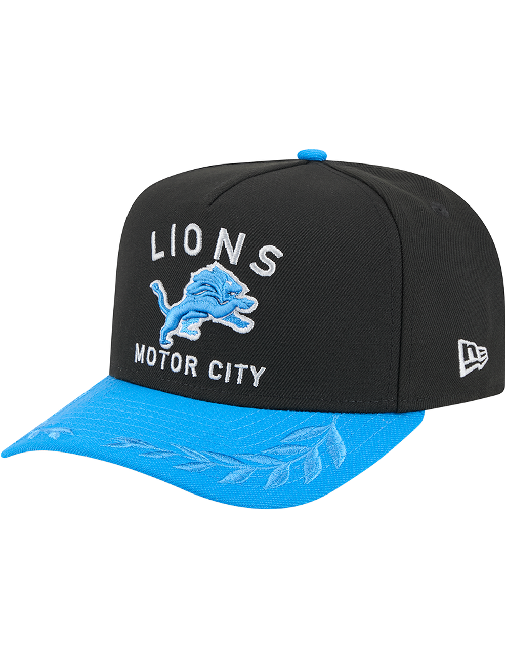 Detroit Lions New Era NFL 25 Draft Pre-Curved 9FIFTY A-Frame Snapback Hat - Black