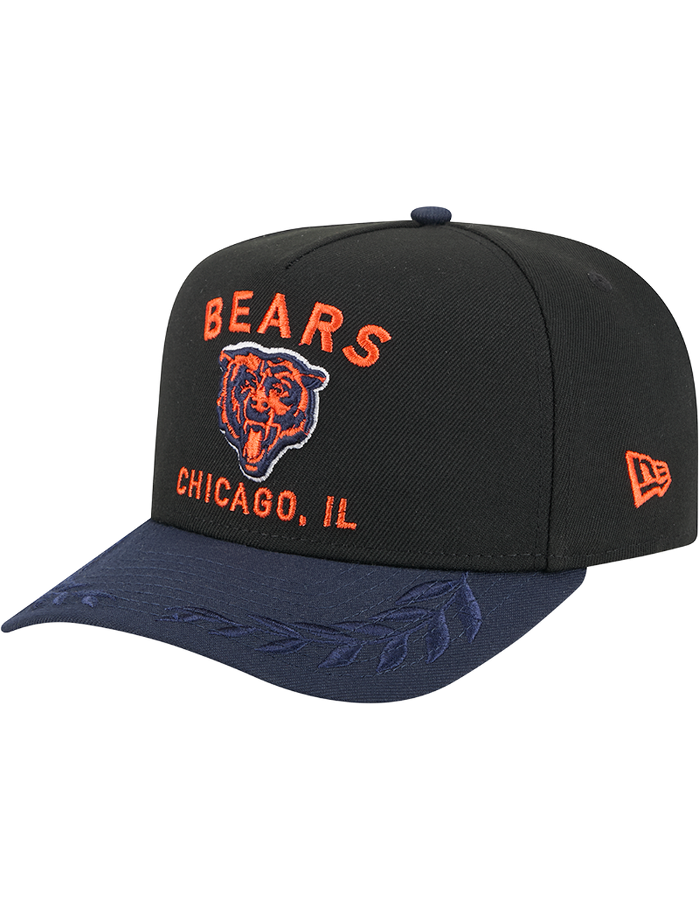 Chicago Bears New Era NFL 25 Draft Pre-Curved 9FIFTY A-Frame Snapback Hat - Black