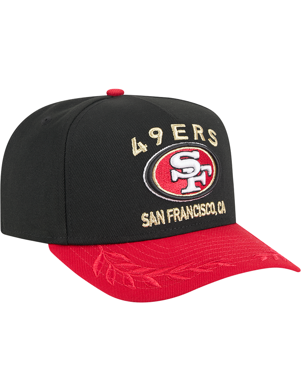 San Francisco 49ers New Era NFL 25 Draft Pre-Curved 9FIFTY A-Frame Snapback Hat - Black