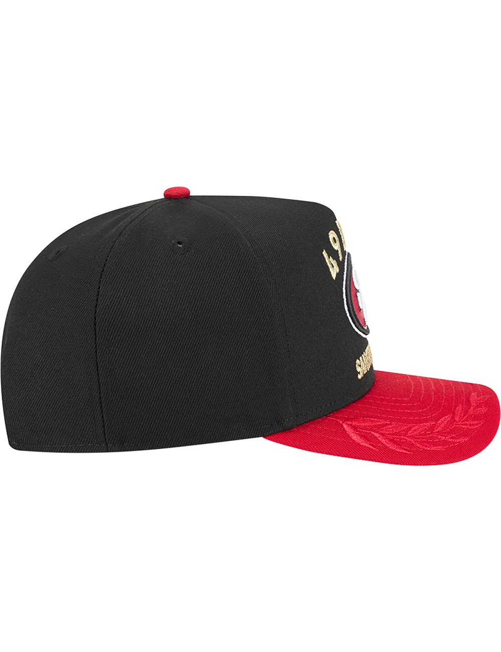 San Francisco 49ers New Era NFL 25 Draft Pre-Curved 9FIFTY A-Frame Snapback Hat - Black