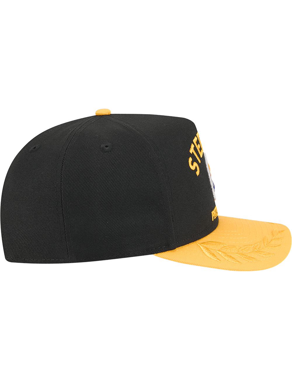 Pittsburgh Steelers New Era NFL 25 Draft Pre-Curved 9FIFTY A-Frame Snapback Hat - Black