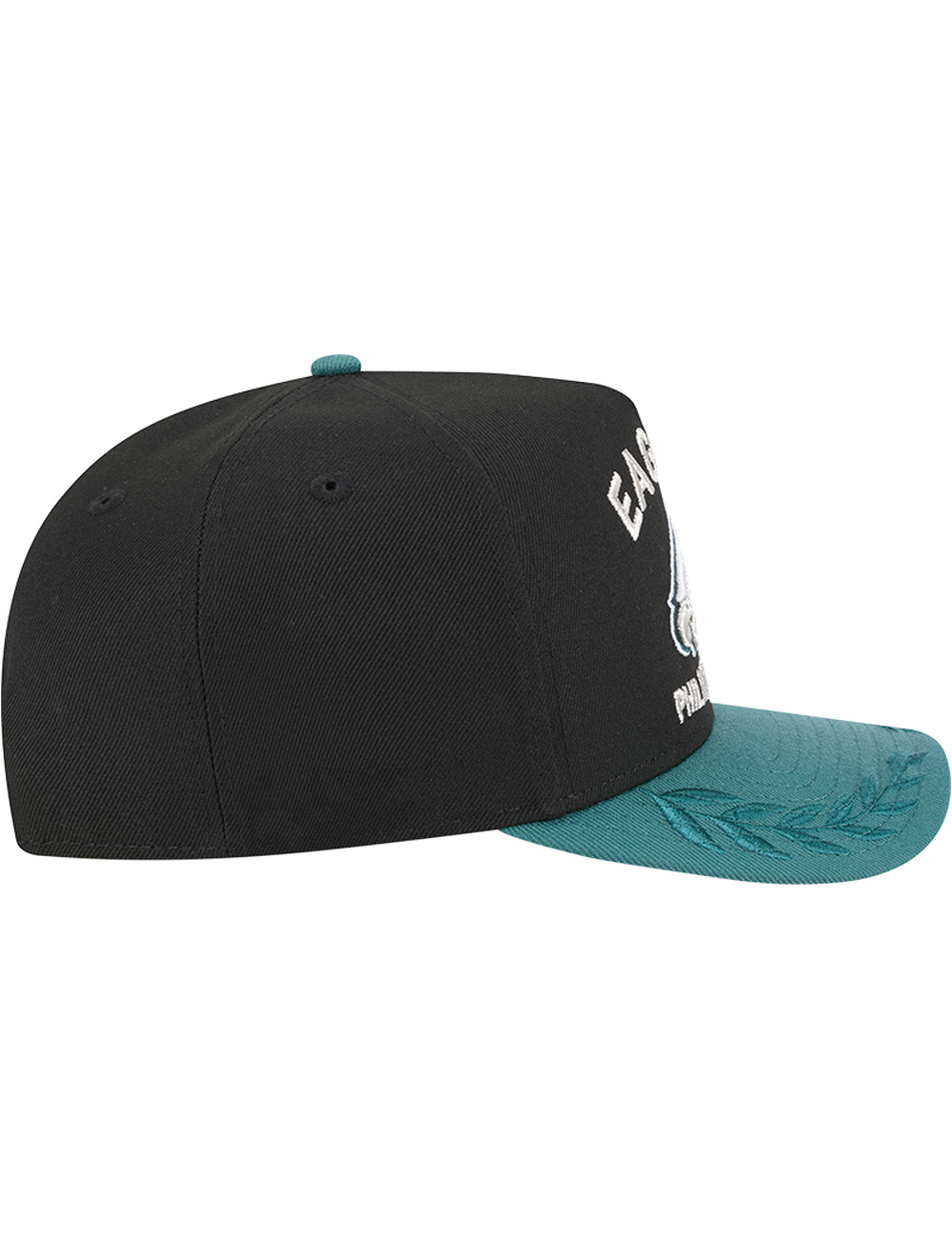 Philadelphia Eagles New Era NFL 25 Draft Pre-Curved 9FIFTY A-Frame Snapback Hat - Black