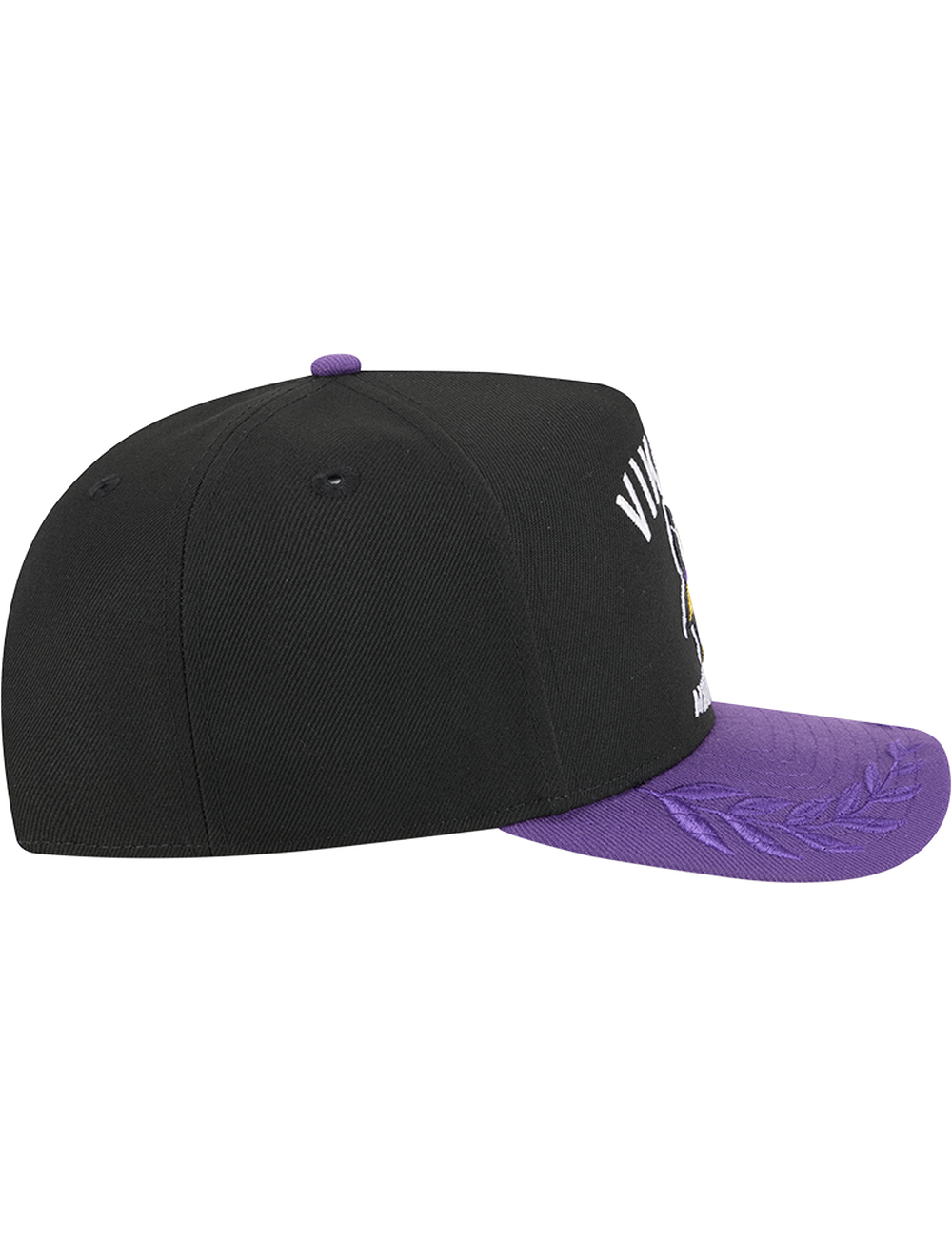 Minnesota Vikings New Era NFL 25 Draft Pre-Curved 9FIFTY A-Frame Snapback Hat - Black