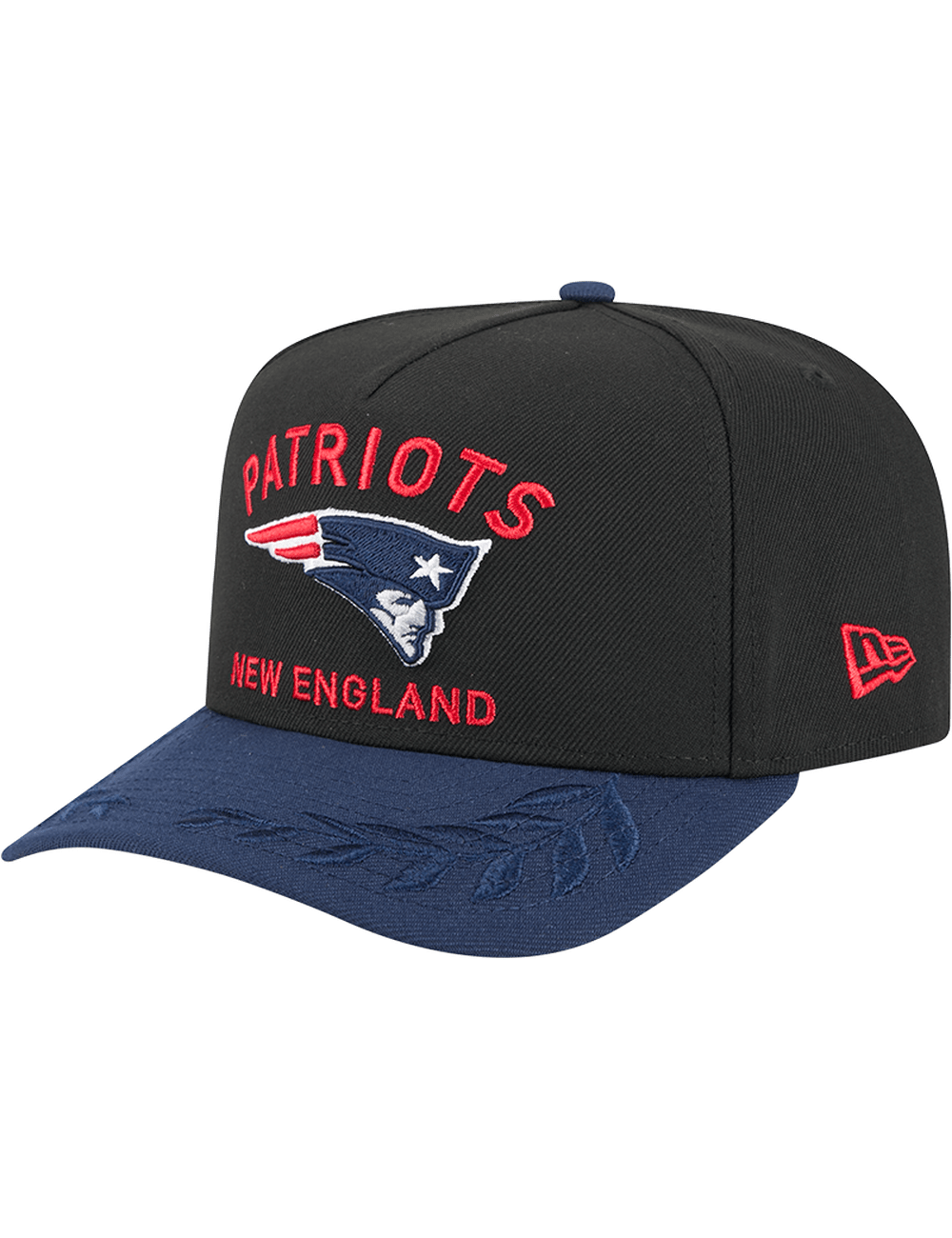 New England Patriots New Era NFL 25 Draft Pre-Curved 9FIFTY A-Frame Snapback Hat - Black