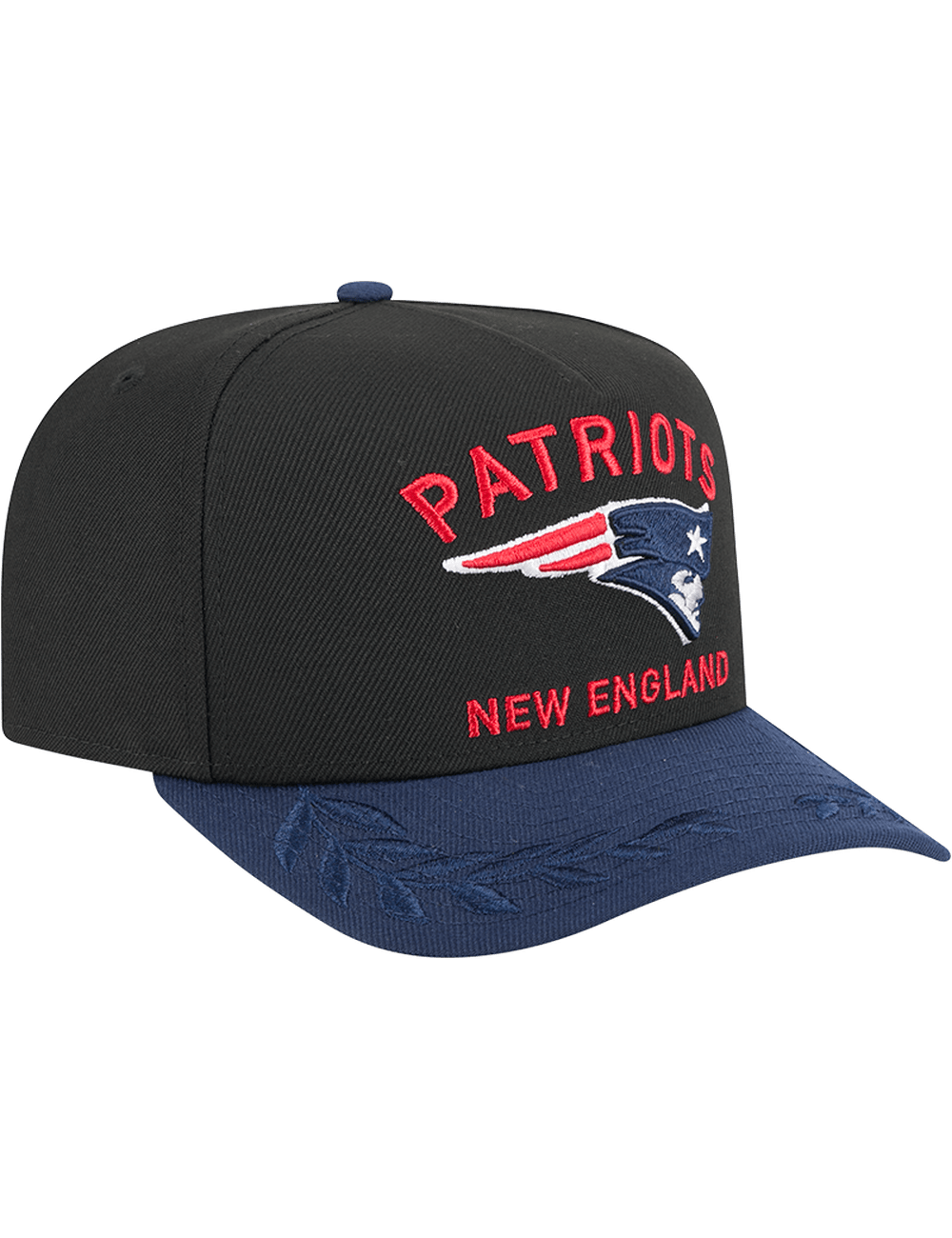 New England Patriots New Era NFL 25 Draft Pre-Curved 9FIFTY A-Frame Snapback Hat - Black