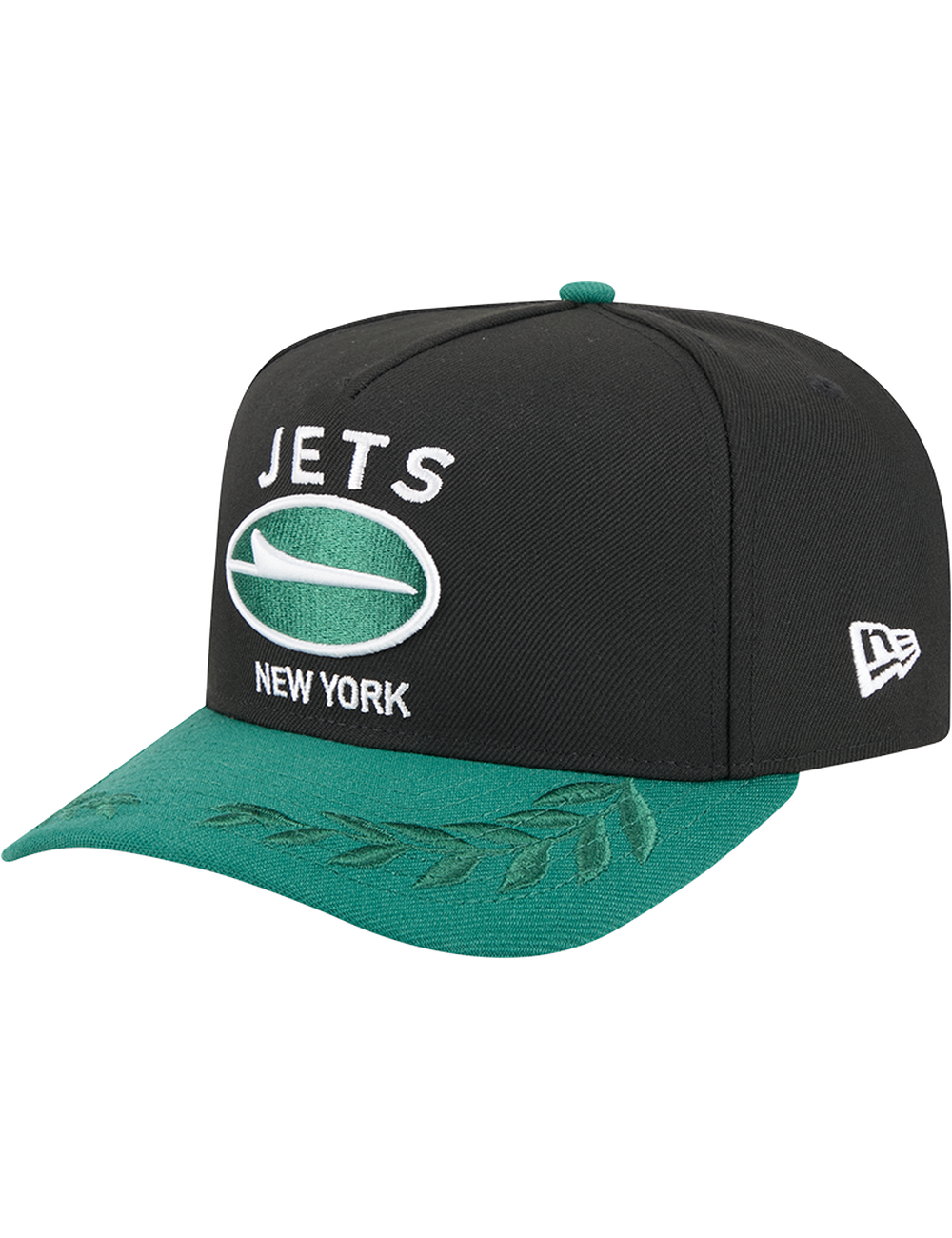 New York Jets New Era NFL 25 Draft Pre-Curved 9FIFTY A-Frame Snapback Hat - Black