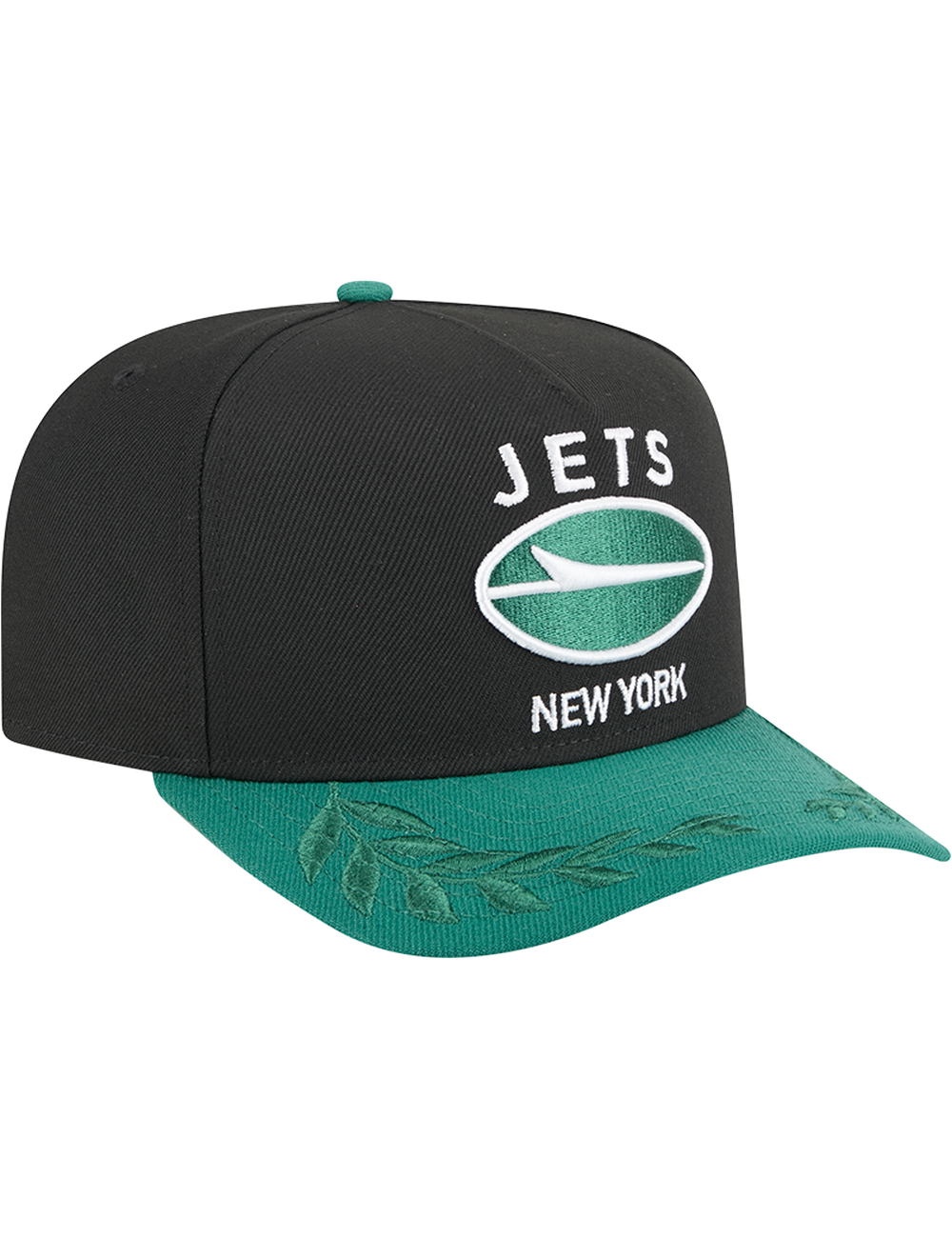 New York Jets New Era NFL 25 Draft Pre-Curved 9FIFTY A-Frame Snapback Hat - Black