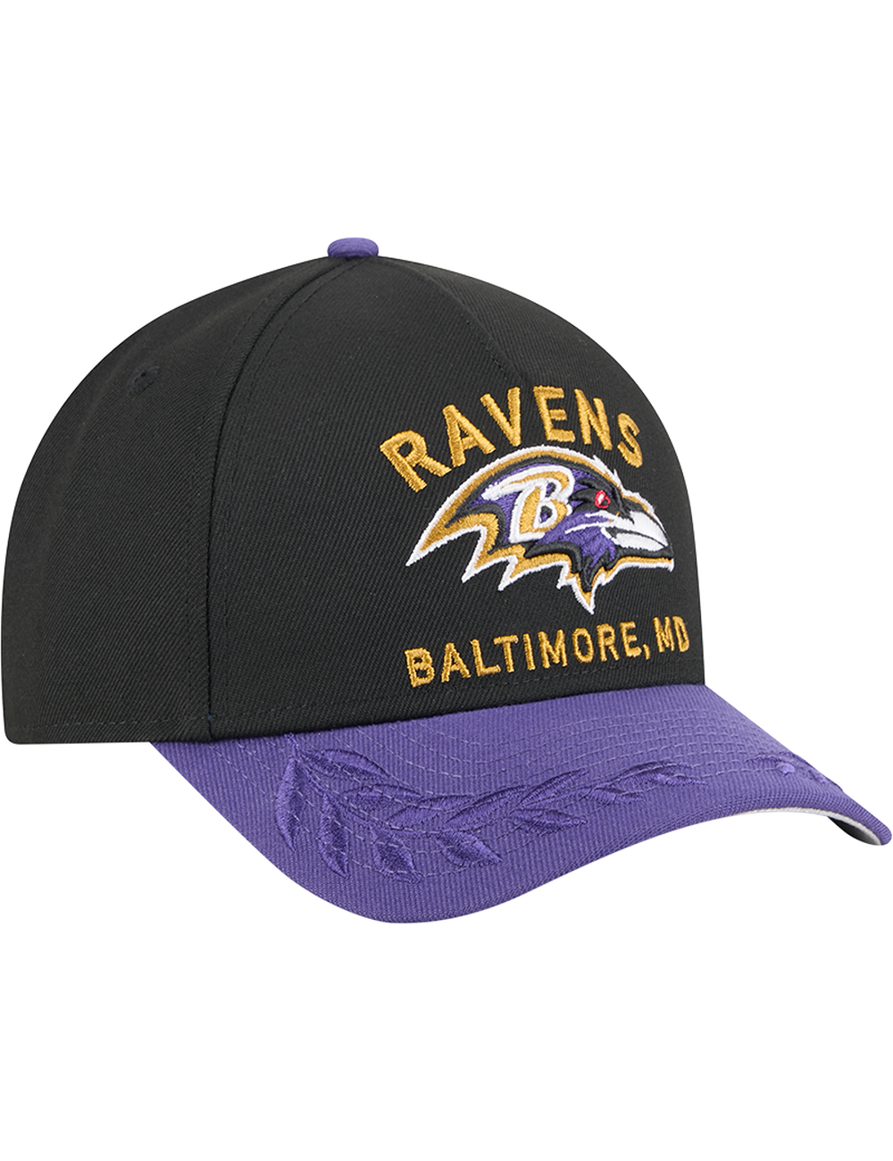 Baltimore Ravens New Era NFL 25 Draft 9FORTY M-Crown Snapback Hat - Black