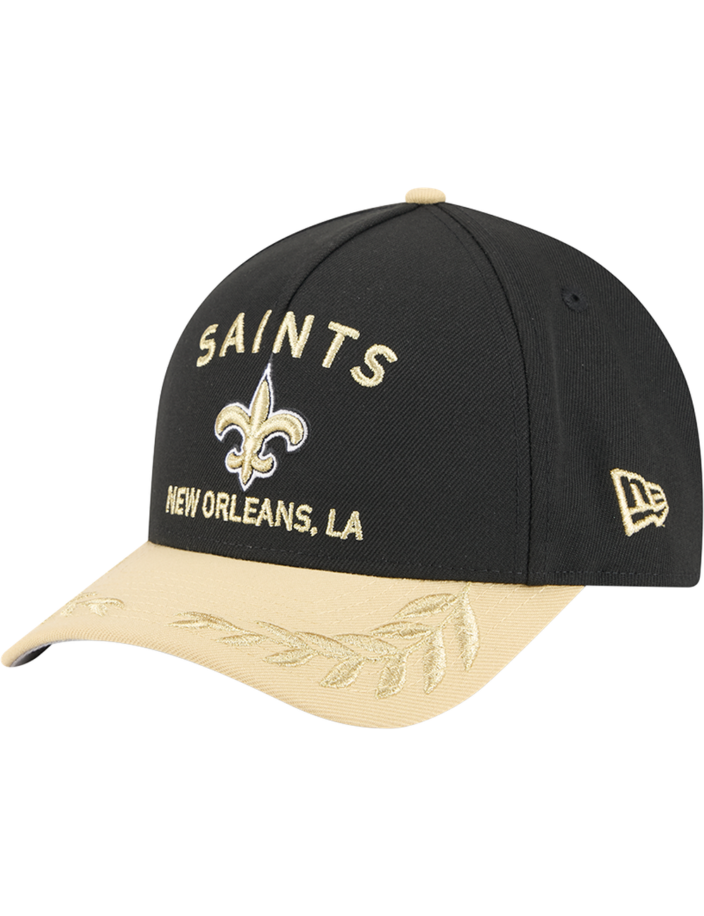New Orleans Saints New Era NFL 25 Draft 9FORTY M-Crown Snapback Hat - Black