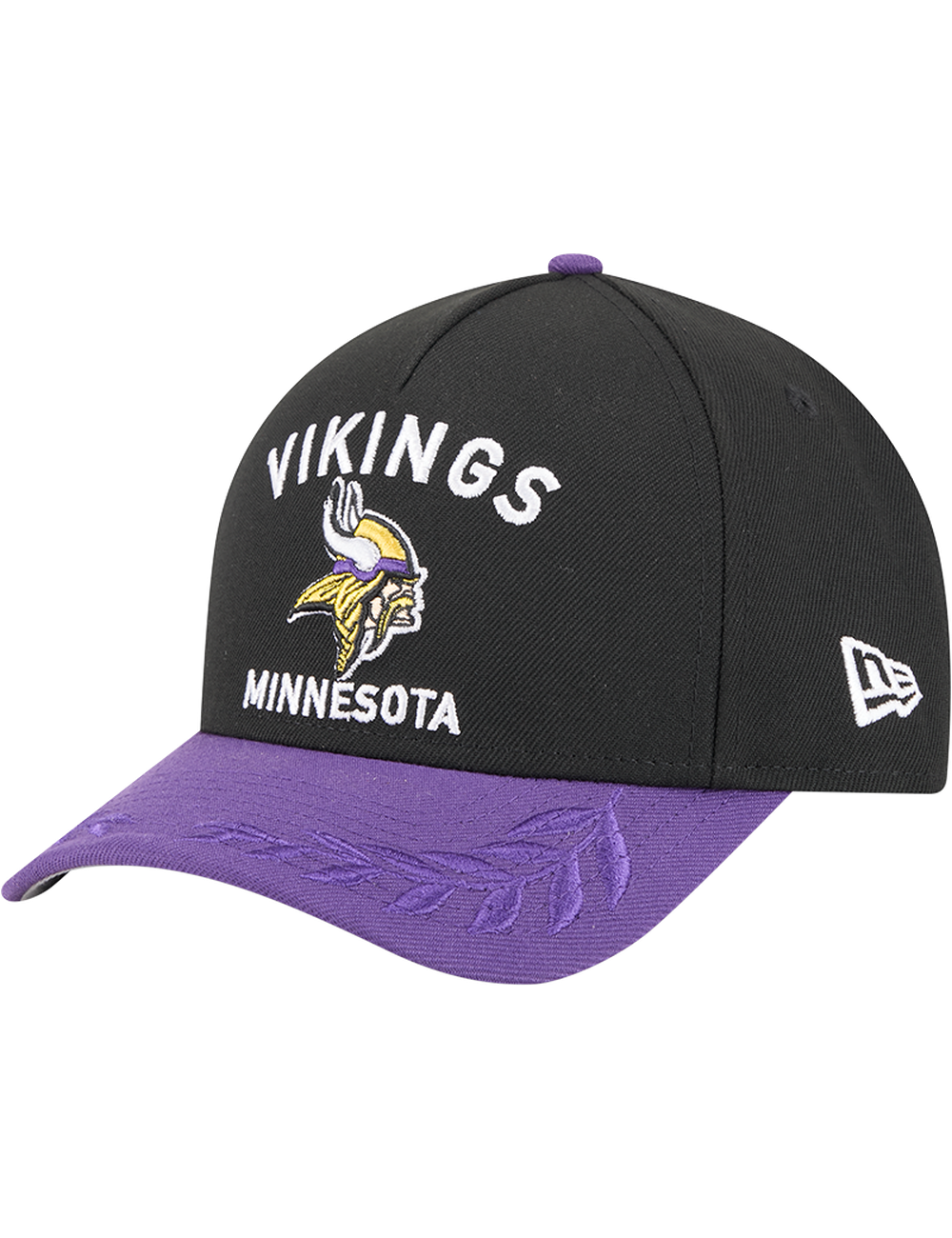 Minnesota Vikings New Era NFL 25 Draft 9FORTY M-Crown Snapback Hat - Black