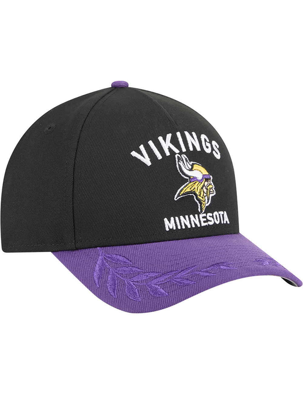 Minnesota Vikings New Era NFL 25 Draft 9FORTY M-Crown Snapback Hat - Black