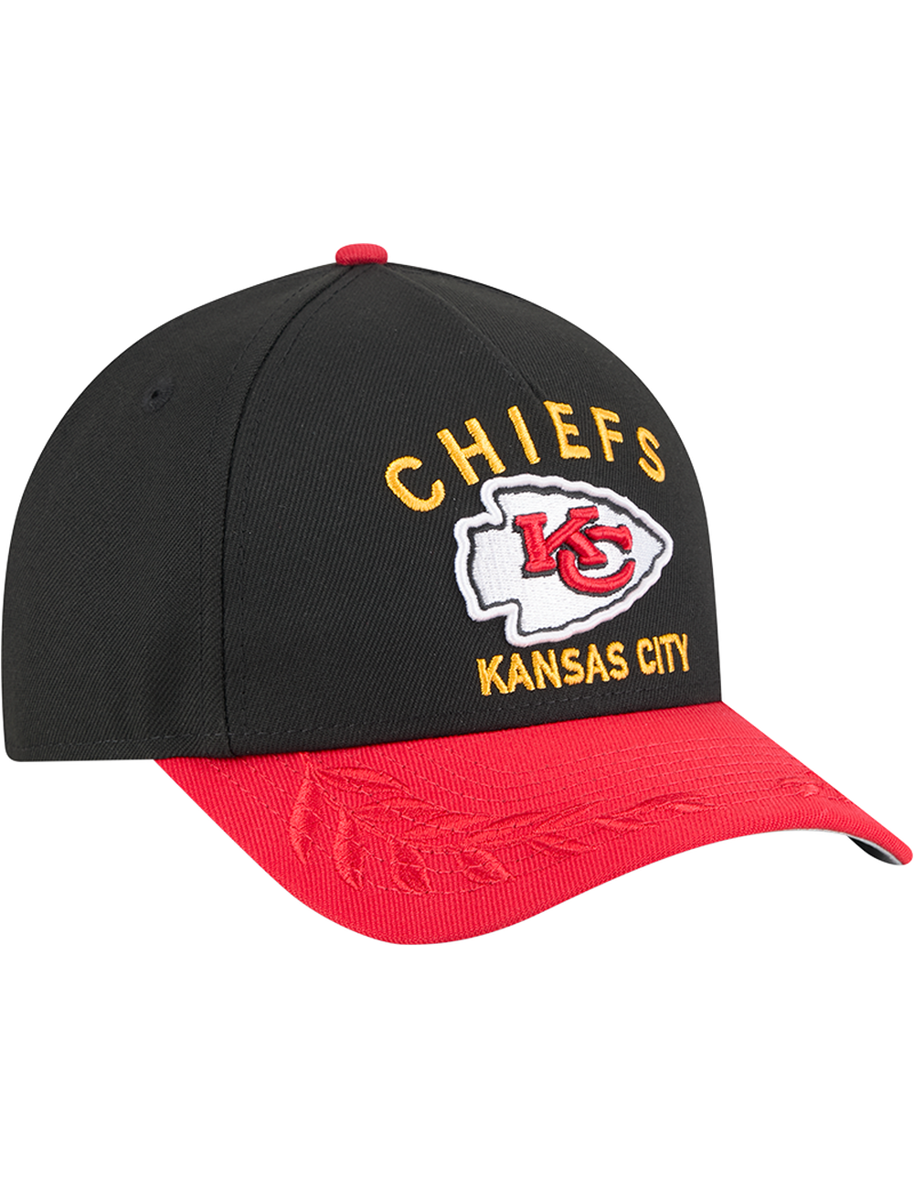 Kansas City Chiefs New Era NFL 25 Draft 9FORTY M-Crown Snapback Hat - Black